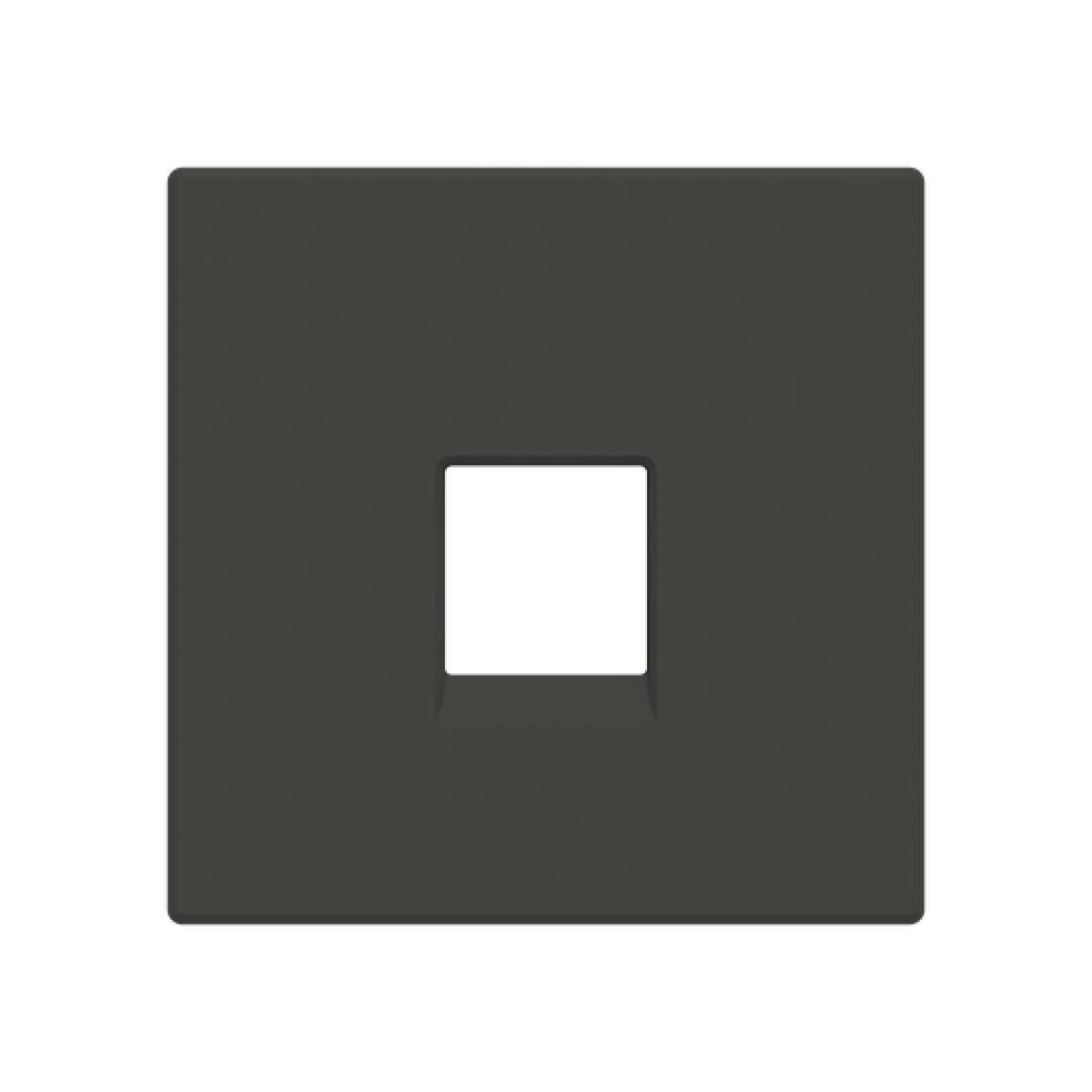 Cover plate Data connection 1 gang Black - Sky Niessen