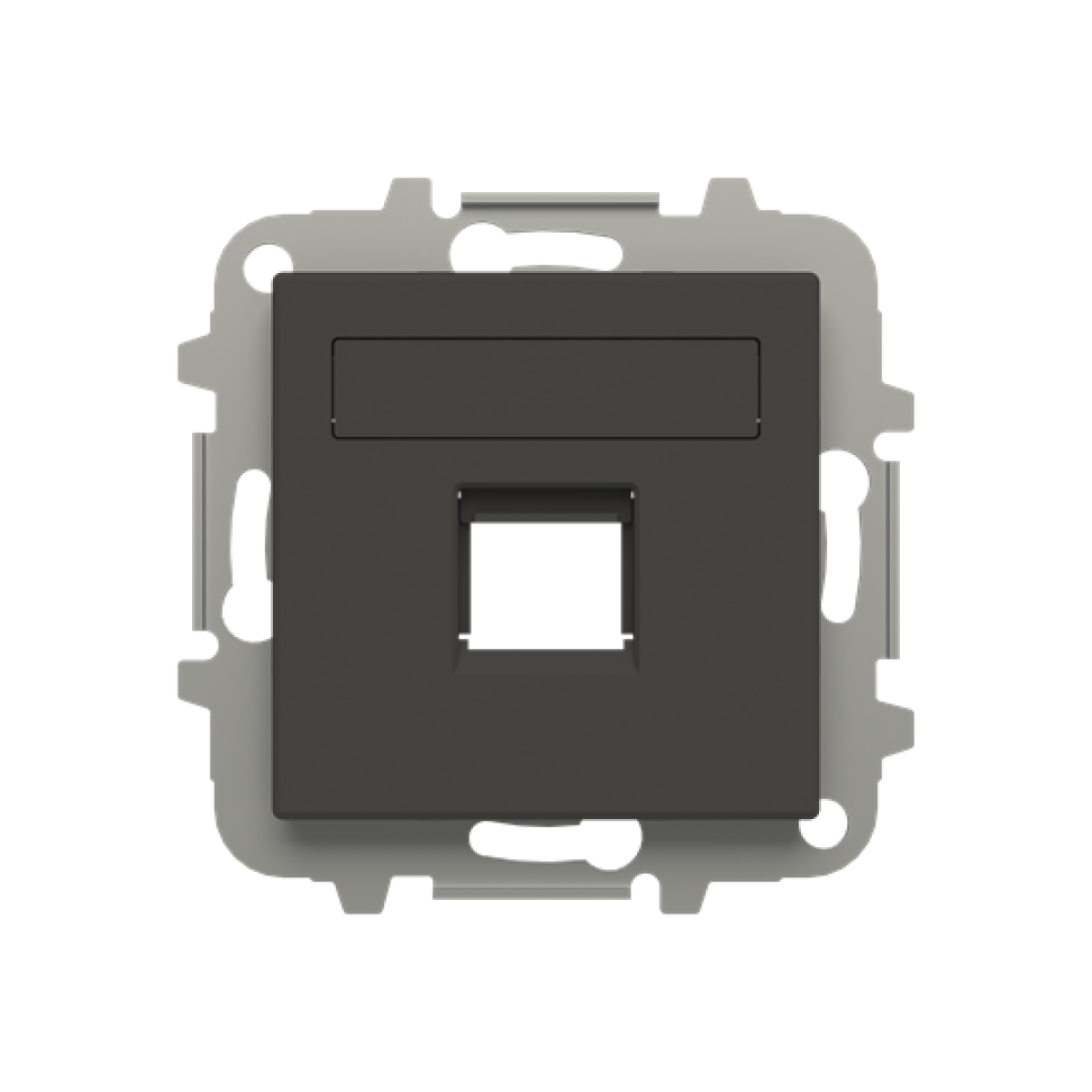 Cover plate Data connection 1 gang Black - Sky Niessen