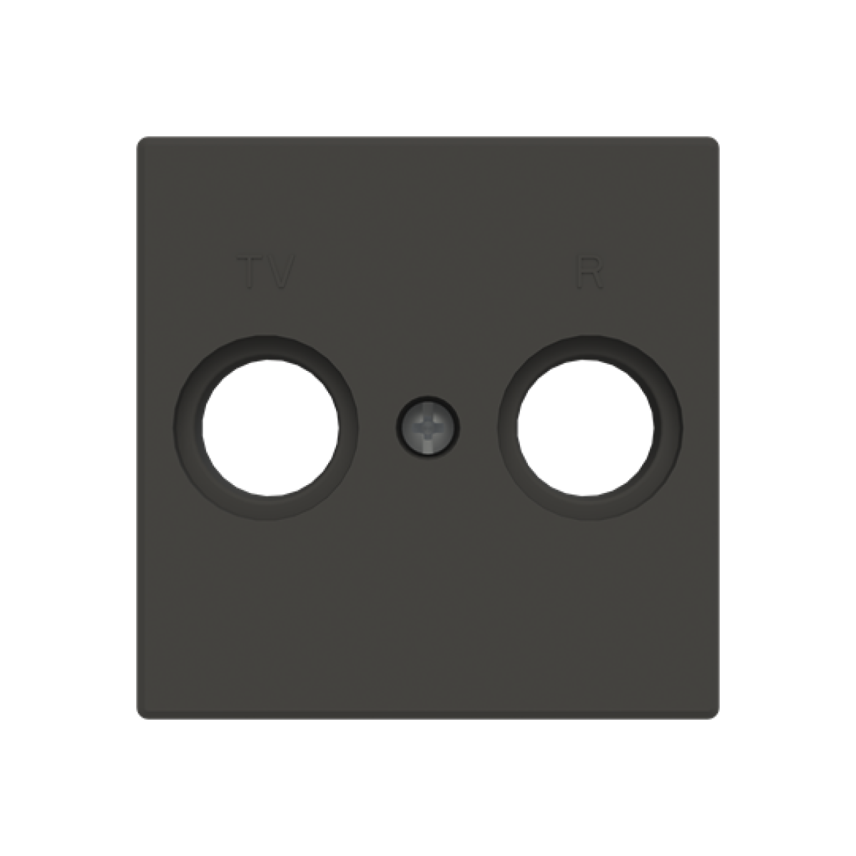 Cover plate SAT 1 gang Black - Sky Niessen