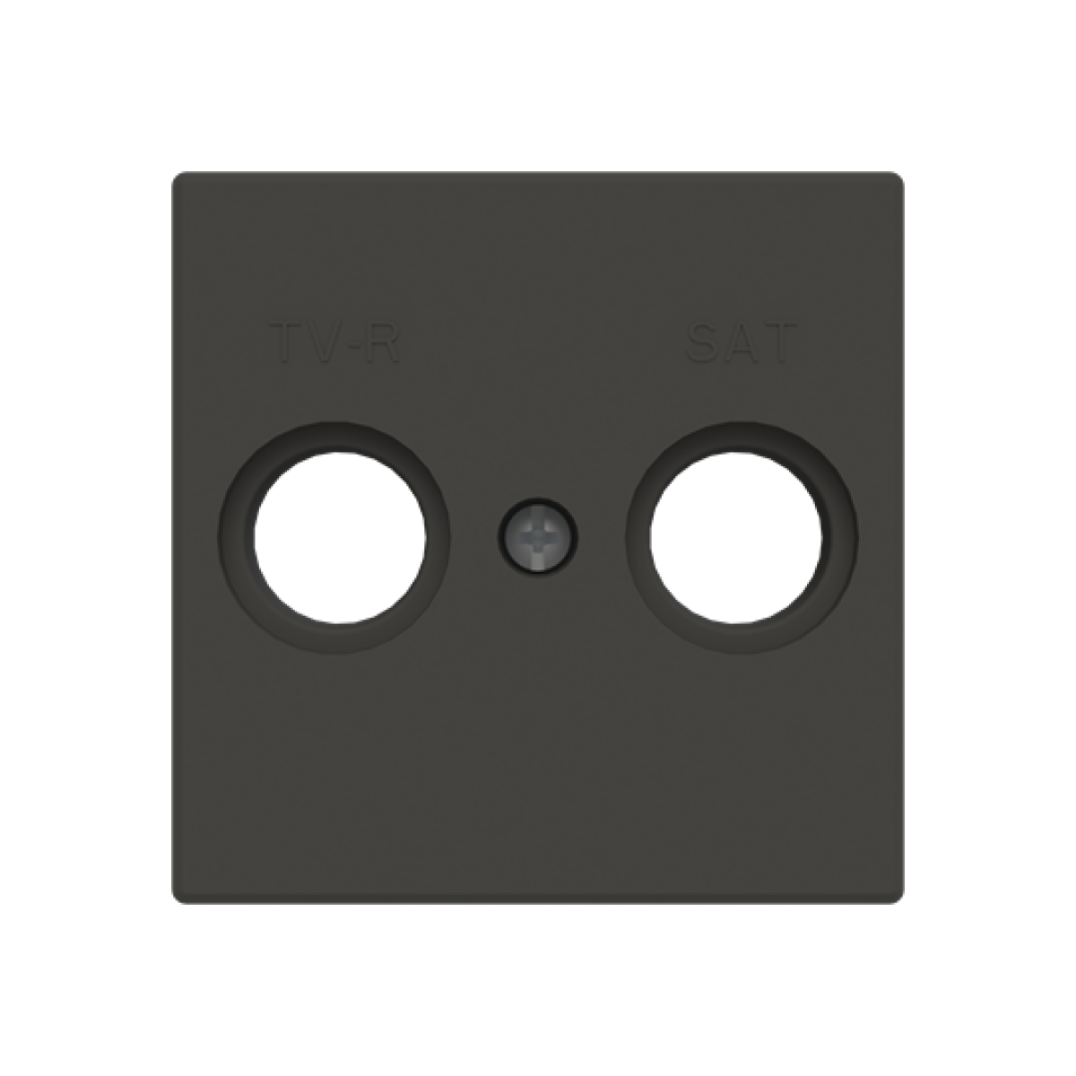 Cover plate SAT 1 gang Black - Sky Niessen