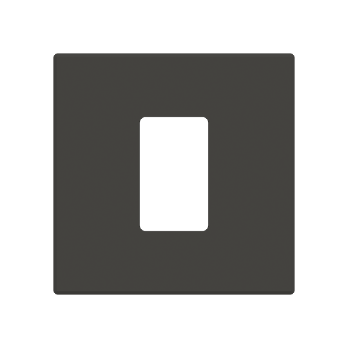 Cover plate VDI 1 gang Black - Sky Niessen