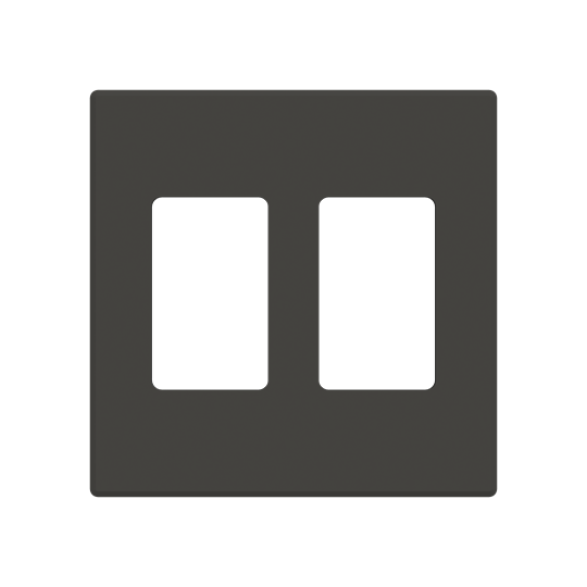 Cover plate VDI 2 gang Black - Sky Niessen