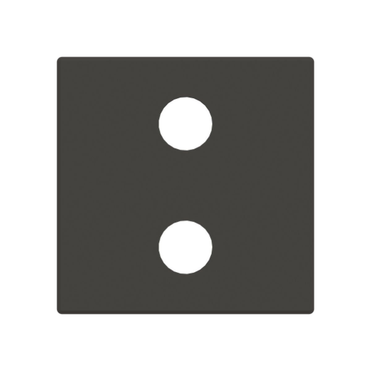 Cover plate Cinch 1 gang Black - Sky Niessen