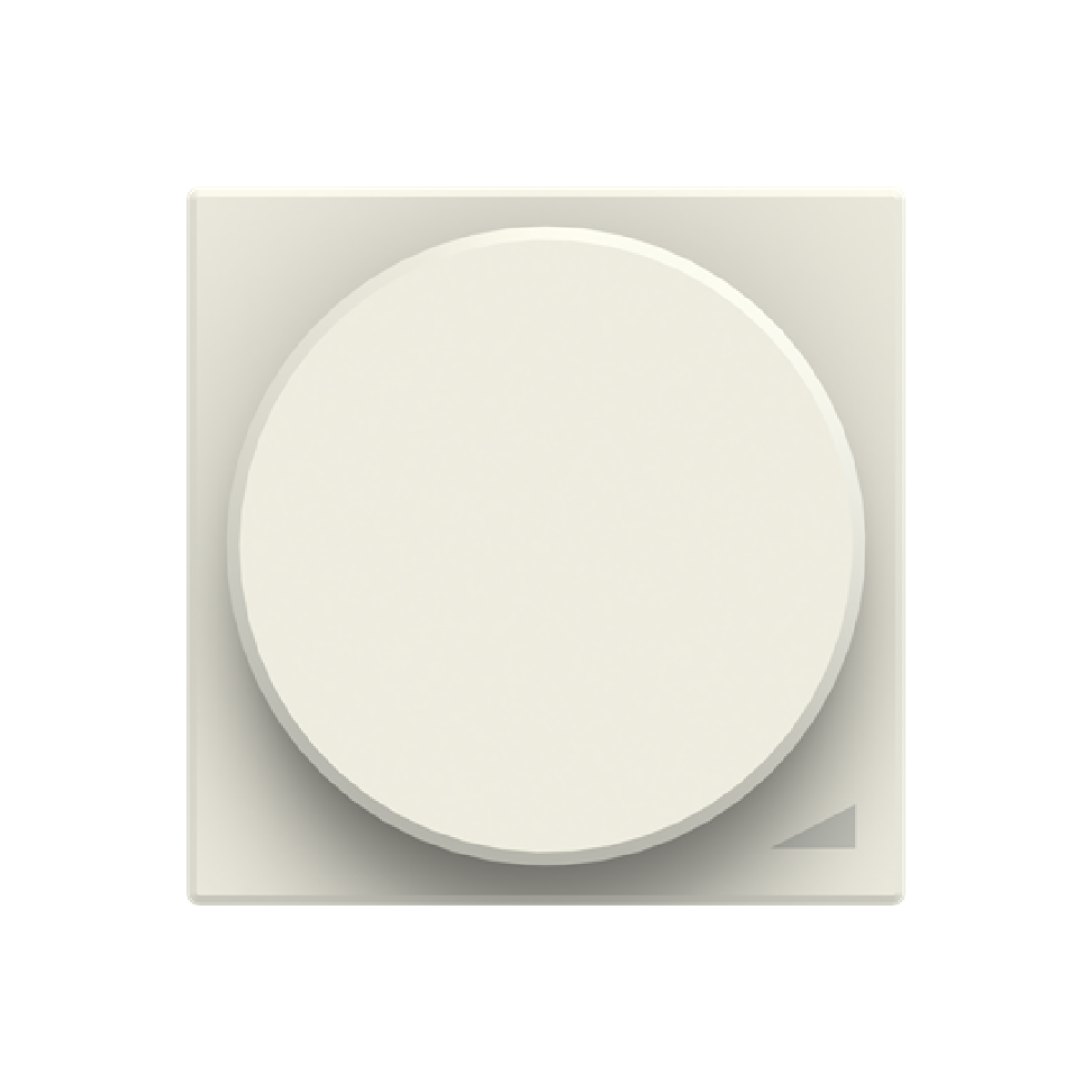 Cover plate Without imprint for Dimmer Turn button White - Sky Niessen