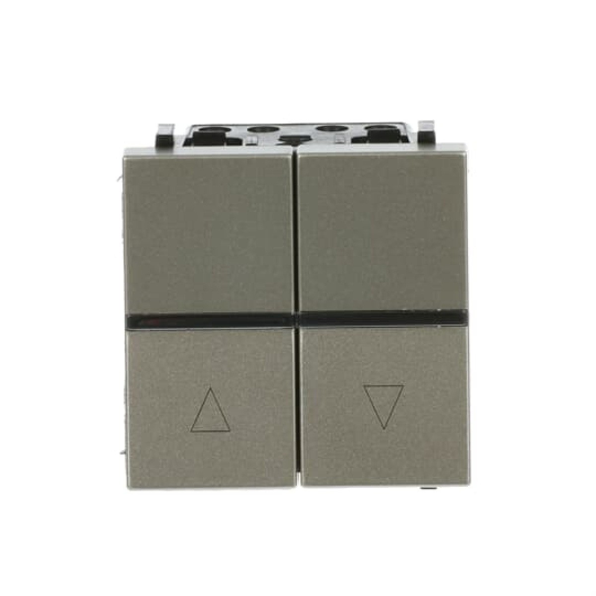 Blind control pushbutton 1-pole push button 2 Rocker 1 pole, Champagne - Zenit