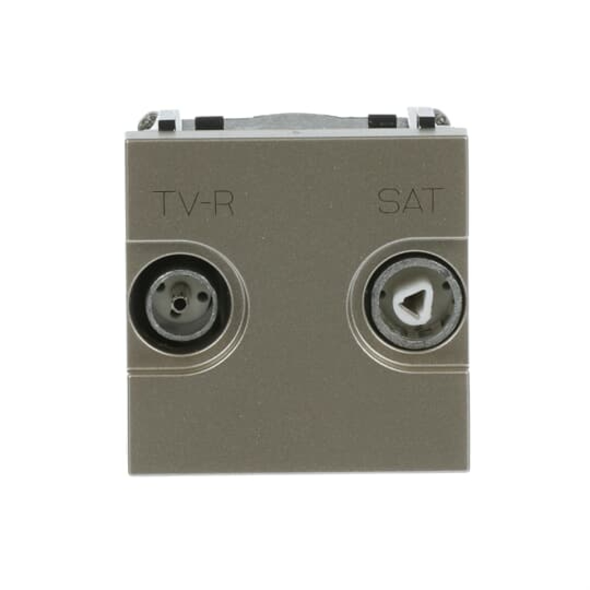 TV outlet SAT 2 gang Champagne - Zenit