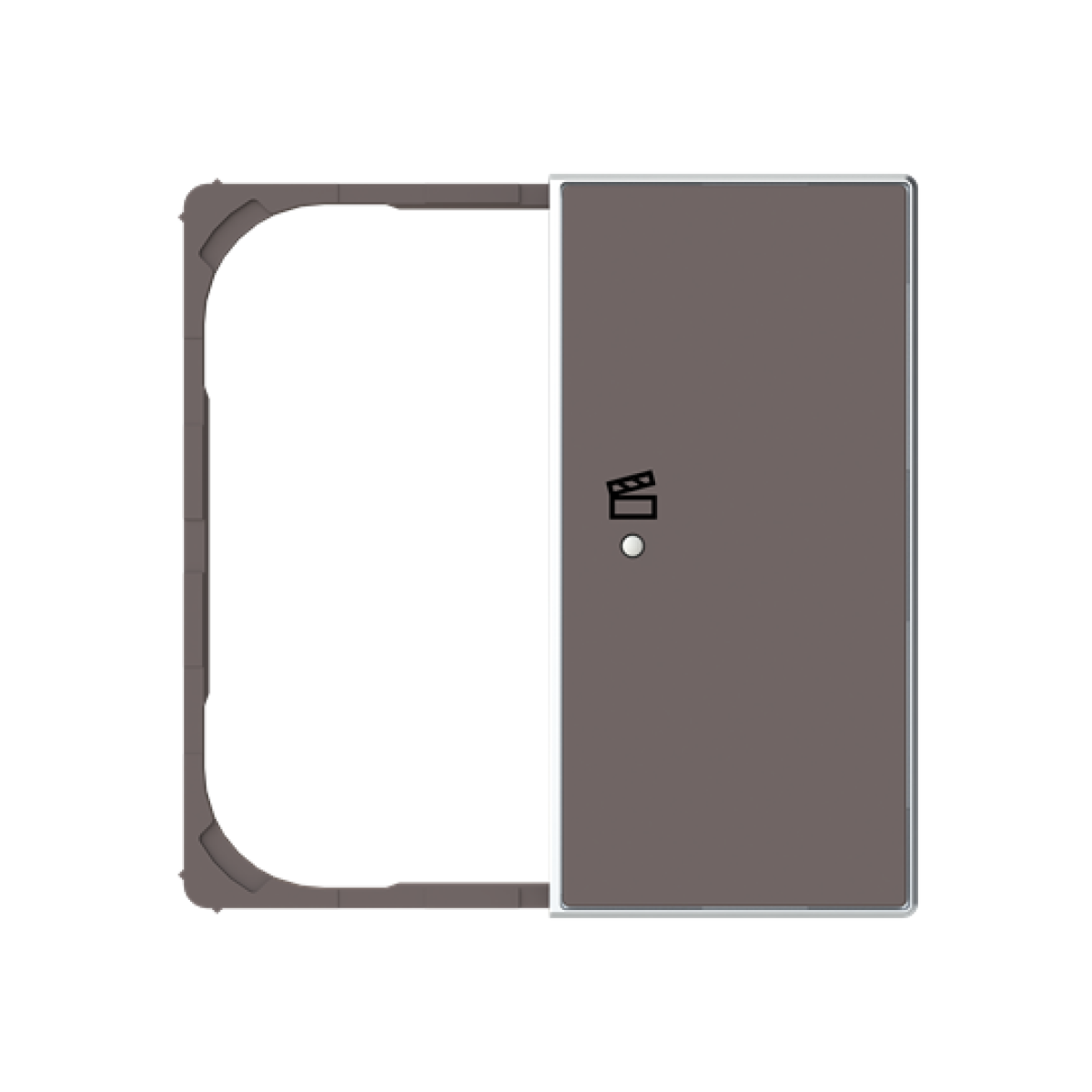 Cover plate Scene symbol for Switchpush button Single push button Taupe - Sky Niessen
