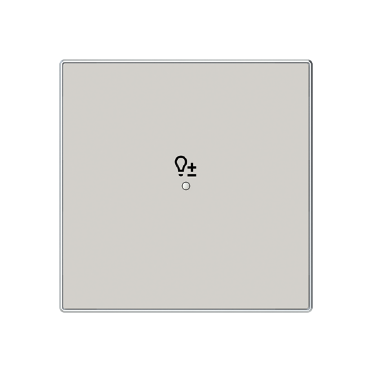 Cover plate Symbol "light" for Switchdimmer Single push button Dune - Sky Niessen