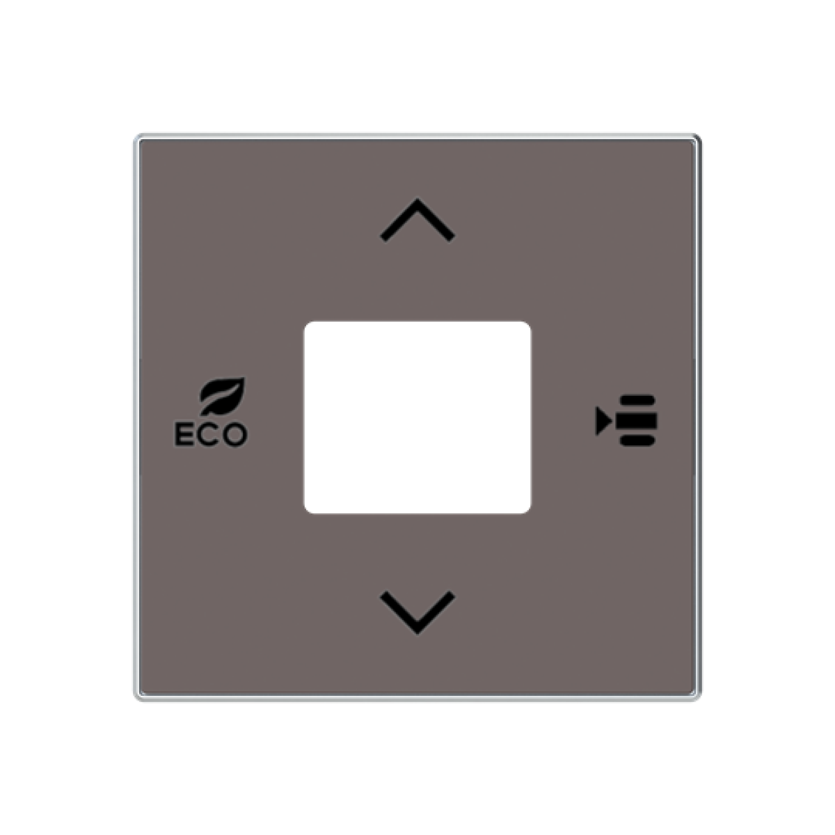 Cover plate Without imprint for Thermostat Central cover plate Taupe - Sky Niessen