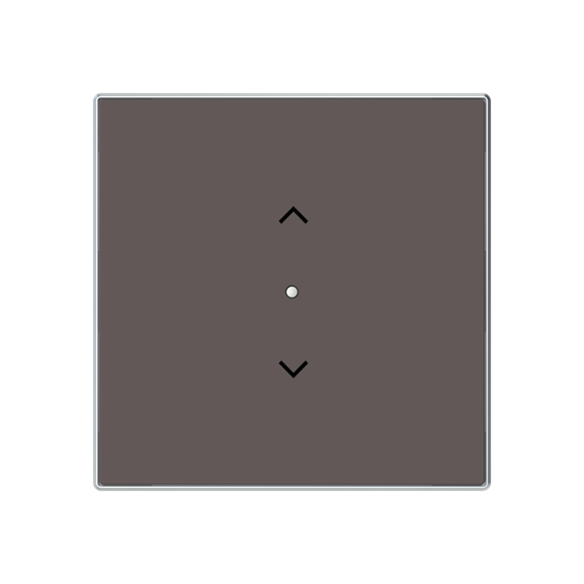 Cover plate Symbol "arrows" for Venetian blind Two-part button Taupe - Sky Niessen