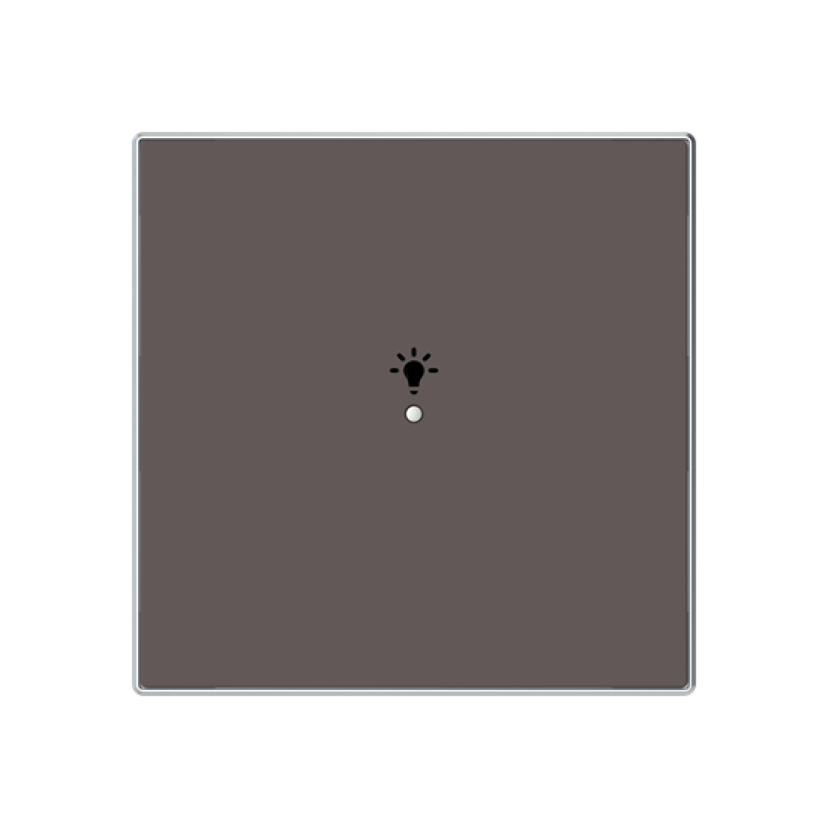 Cover plate Symbol "light" for Switchpush button Single push button Taupe - Sky Niessen