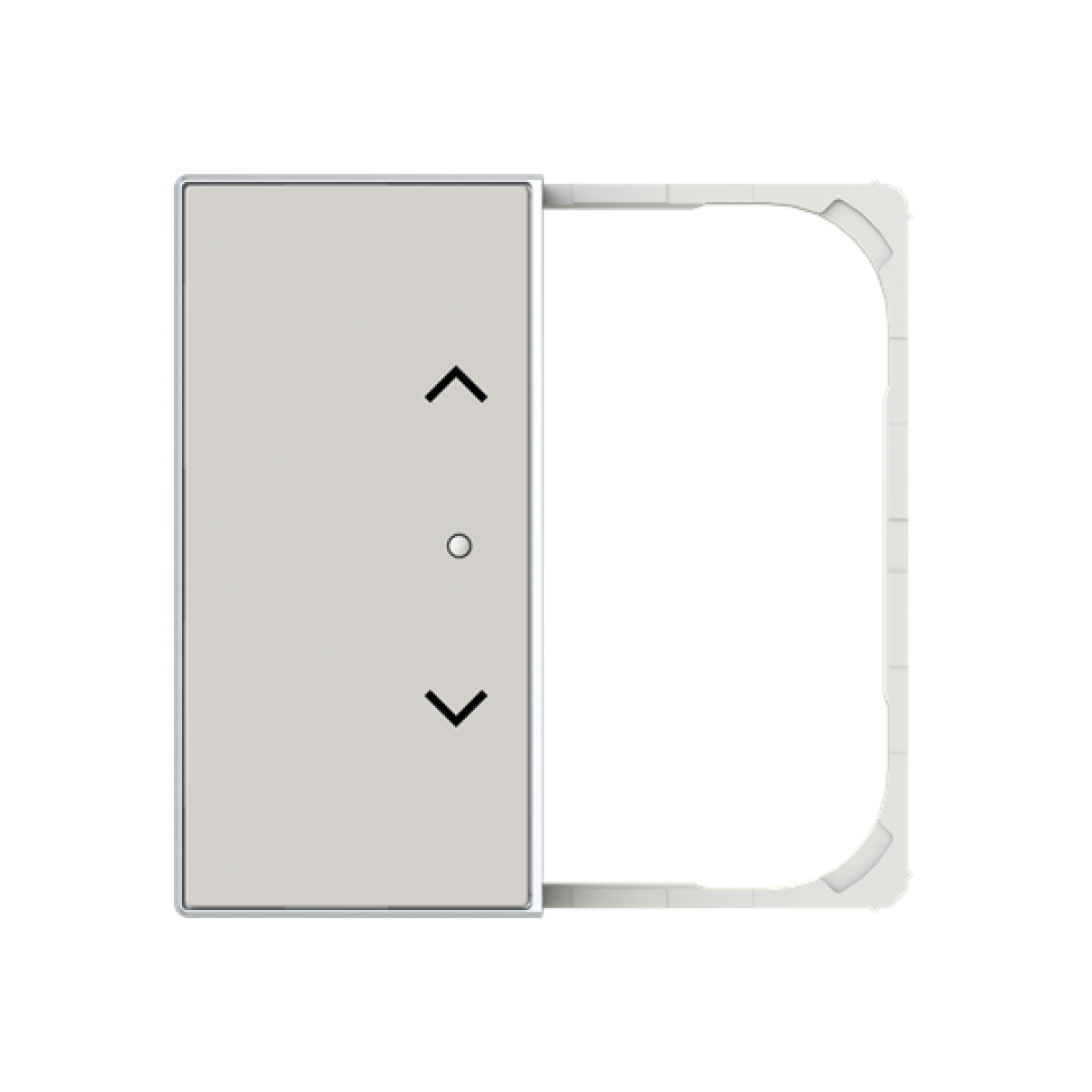 Cover plate Symbol "arrows" for Venetian blind Two-part button Dune - Sky Niessen