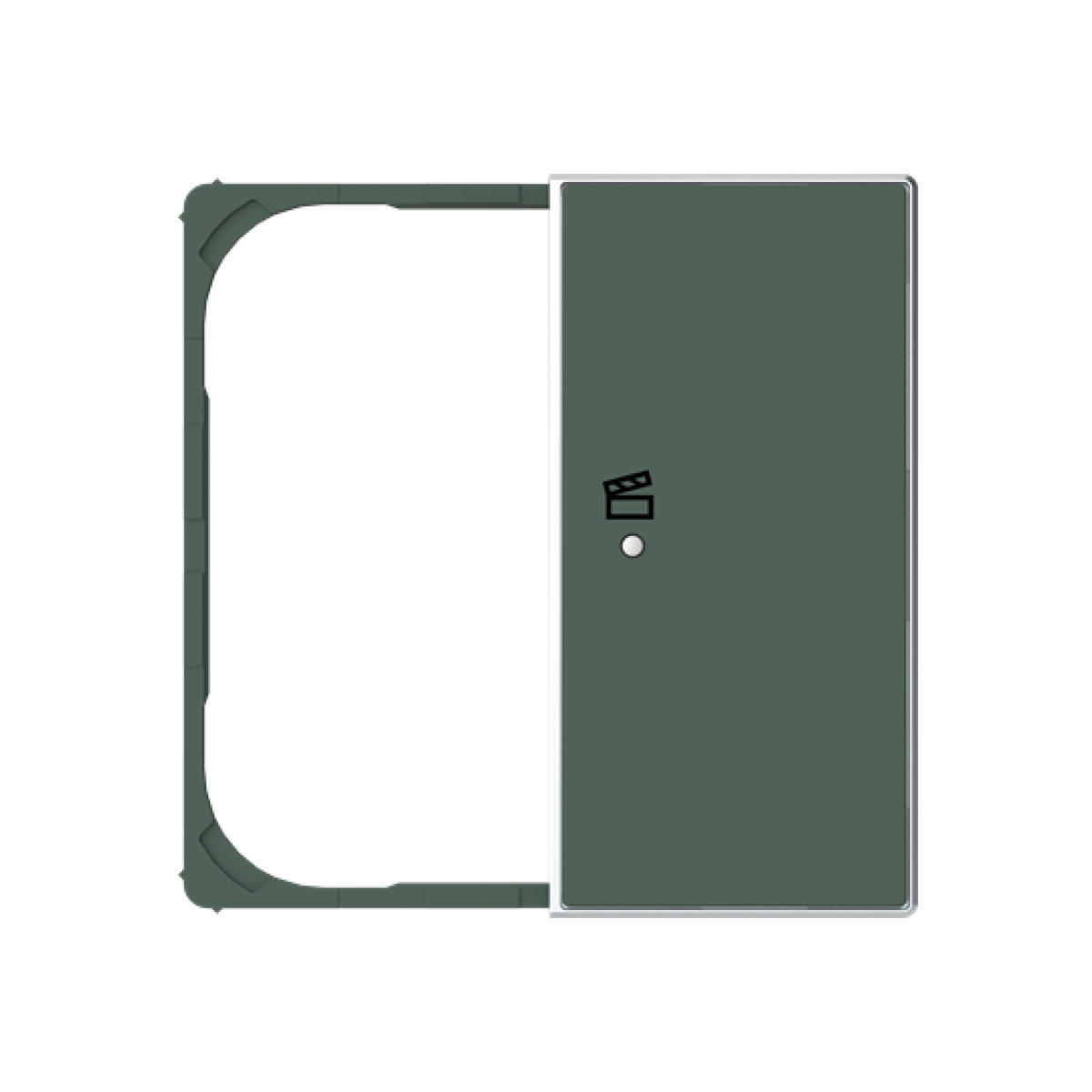 Cover plate Scene symbol for Switchpush button Single push button Green - Sky Niessen