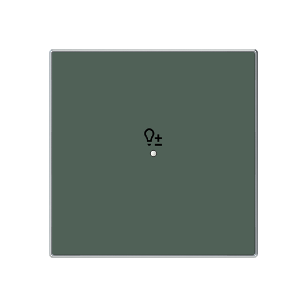 Cover plate Symbol "light" for Switchdimmer Single push button Green - Sky Niessen