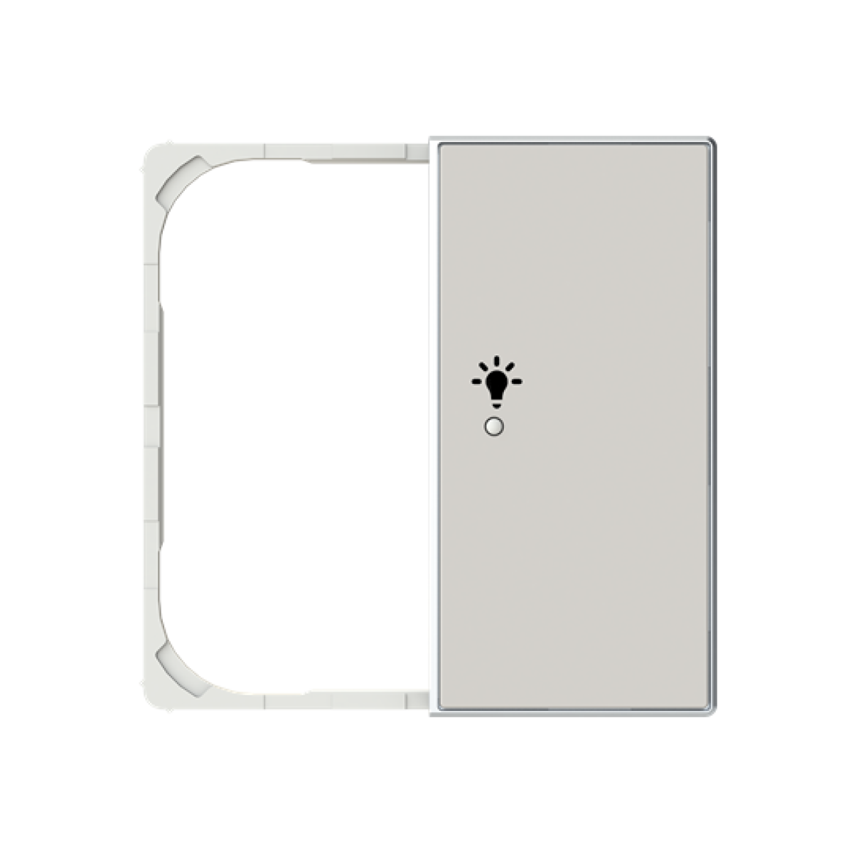 Cover plate Symbol "light" for Switchpush button Single push button Dune - Sky Niessen