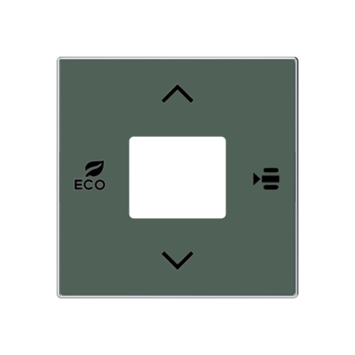 Cover plate Without imprint for Thermostat Central cover plate Green - Sky Niessen
