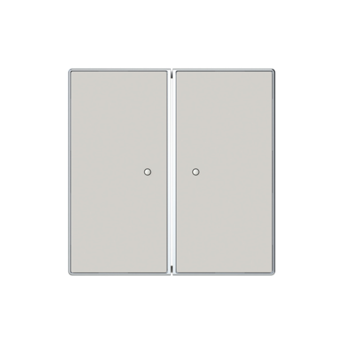 Cover plate Without imprint for Switchpush button Two-part button Dune - Sky Niessen