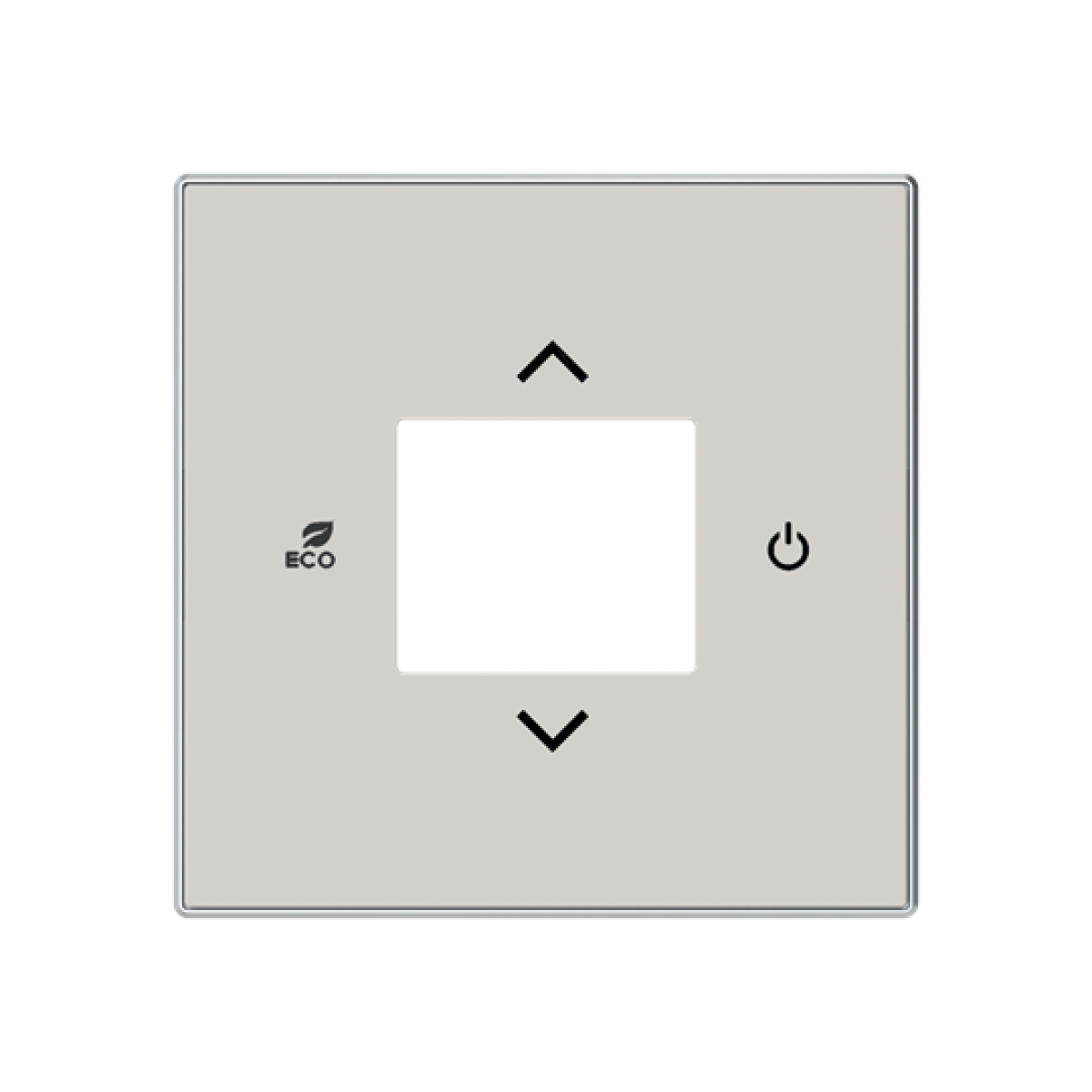 Cover plate Symbol "arrows" for Thermostat Central cover plate Dune - Sky Niessen