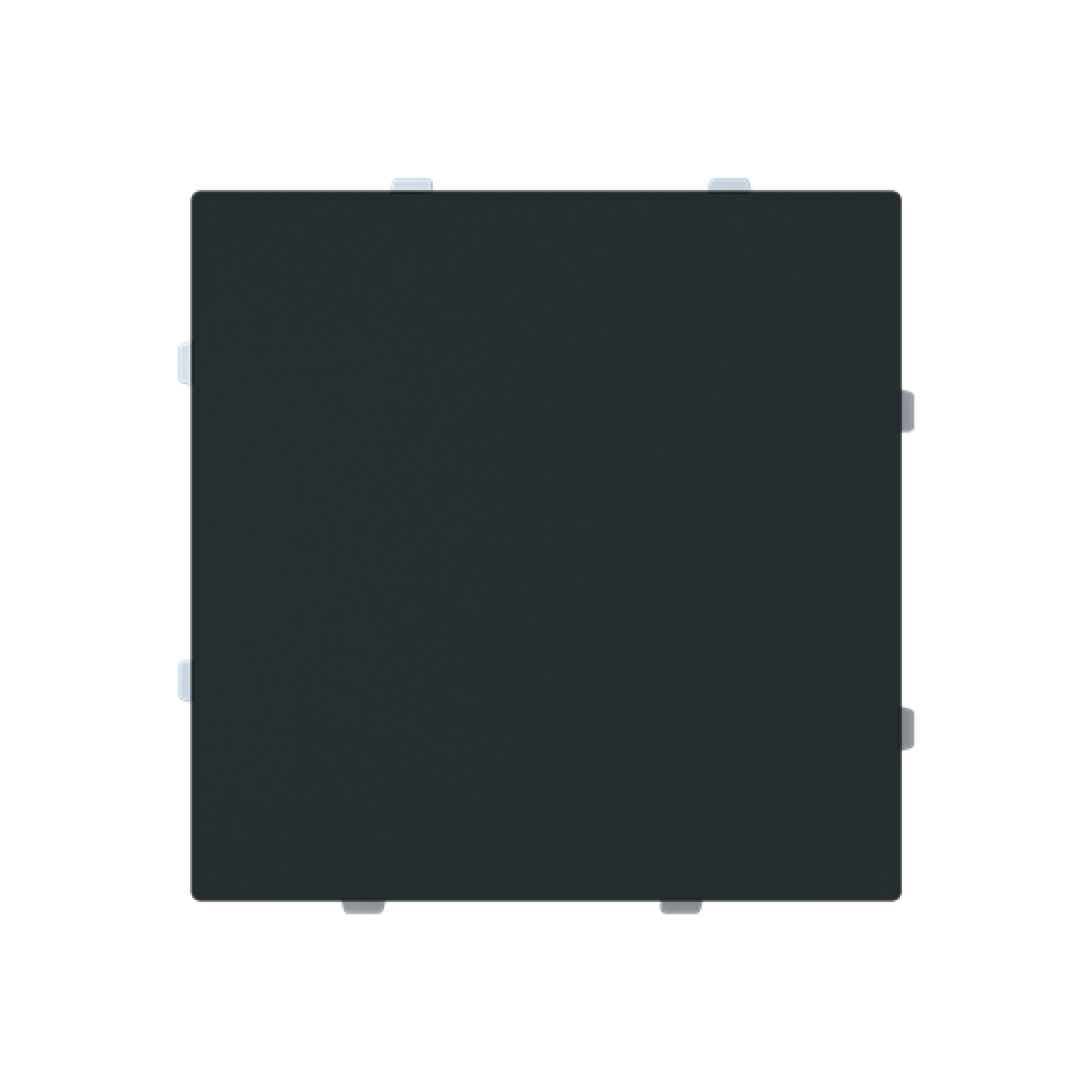 Cover Blind plate with Without imprint Black - Alba