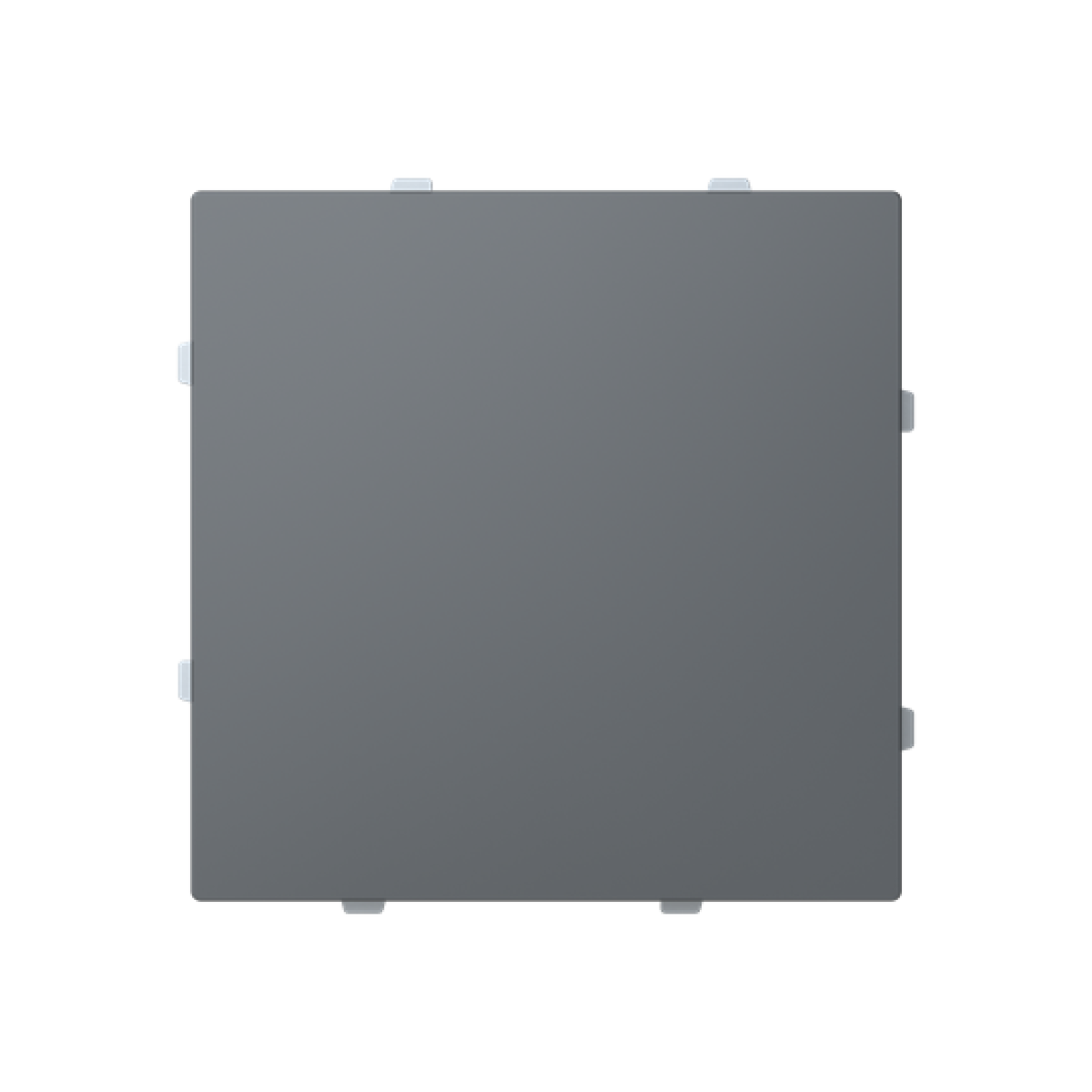 Cover Blind plate with Without imprint Grey - Alba