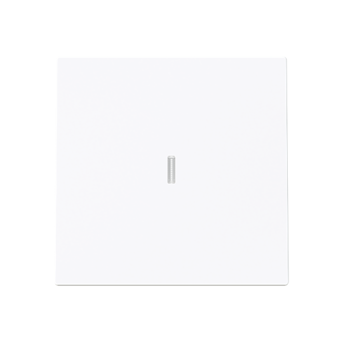 Cover plate Without imprint for Switchpush button, Single rocker White - Alba