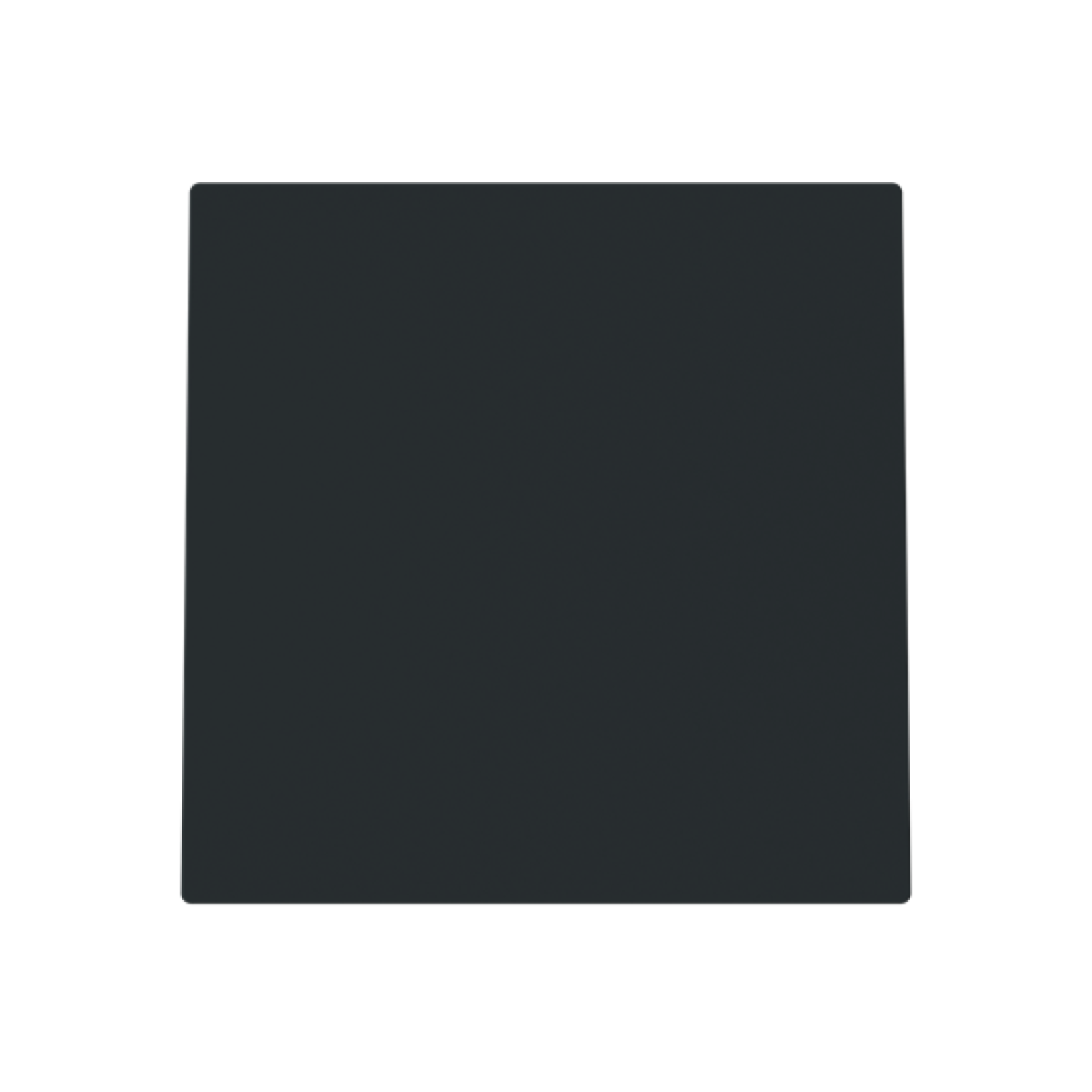 Cover plate Cable outlet with Without imprint Black - Alba