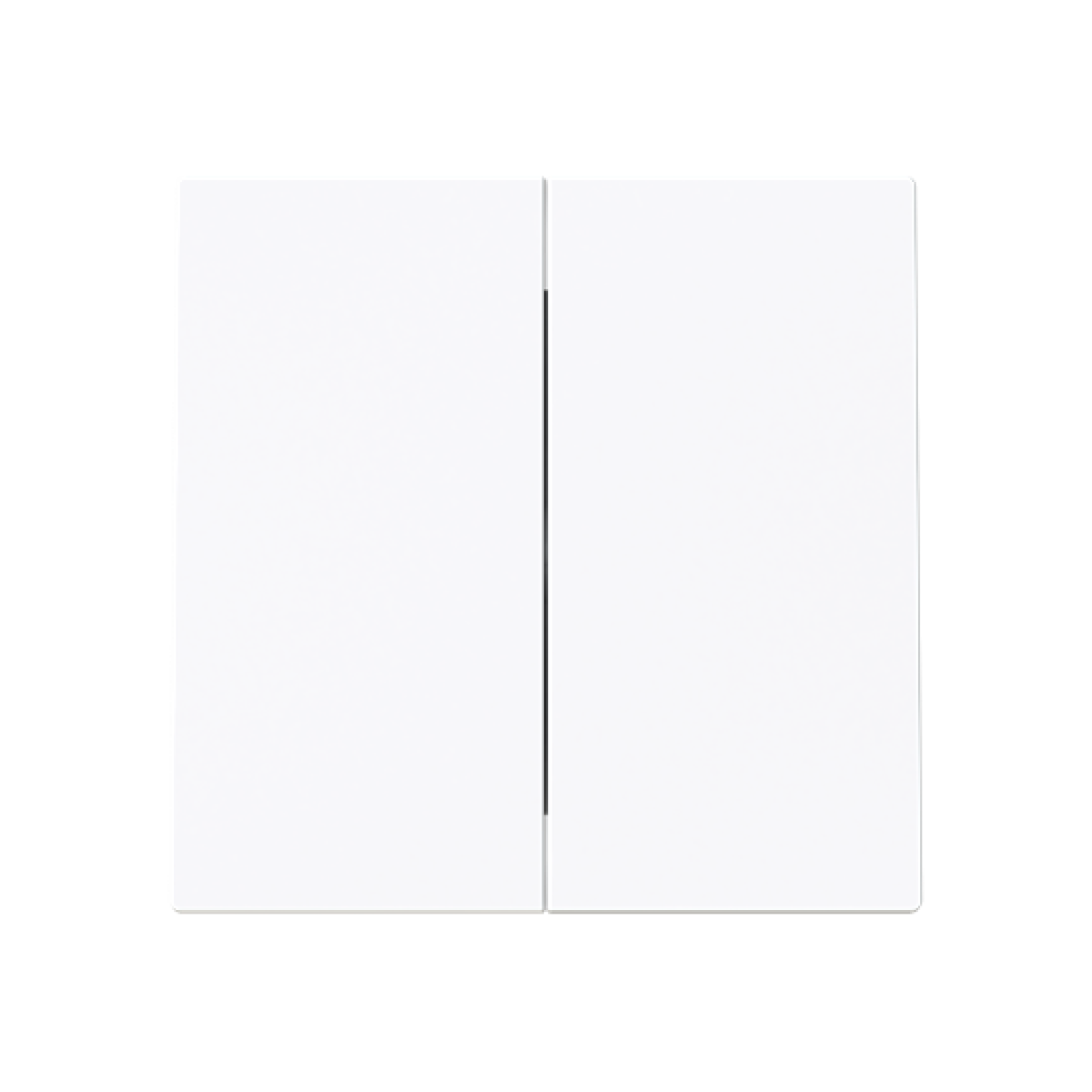 Rocker Without imprint for Switchpush button, Two-part rocker White - Alba