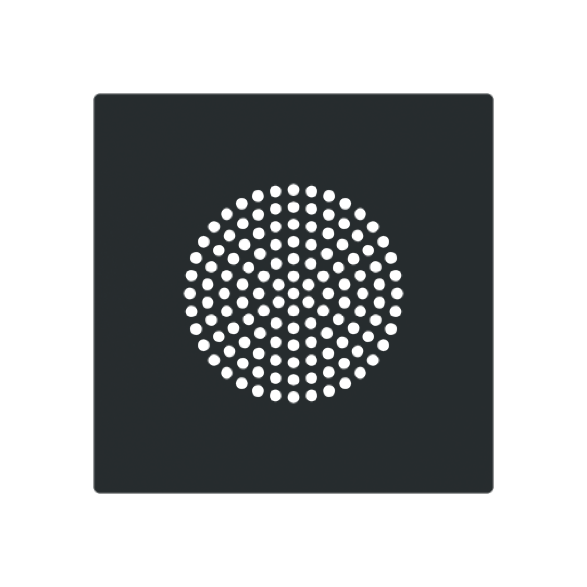 Cover plate Loudspeaker Central cover plate Black - Alba