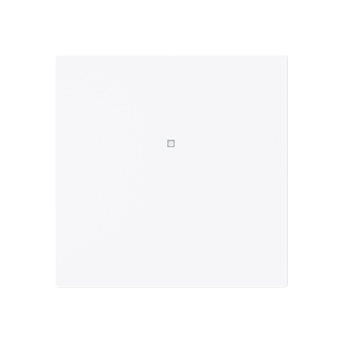 Cover plate Without imprint for Switchpush button Single push button White - Alba