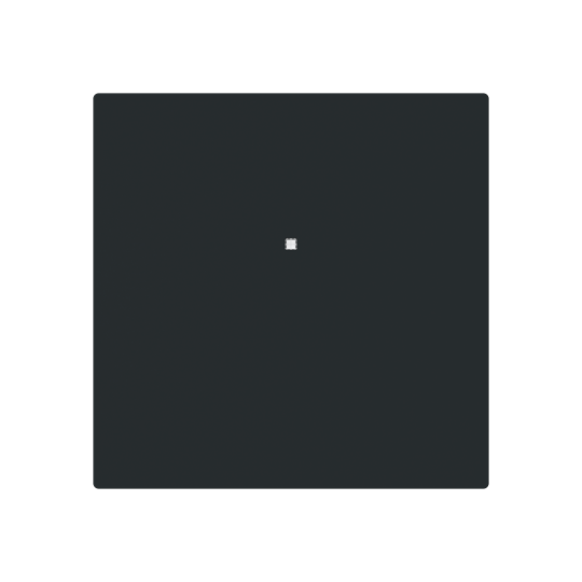 Cover plate Without imprint for Switchpush button Single push button Black - Alba