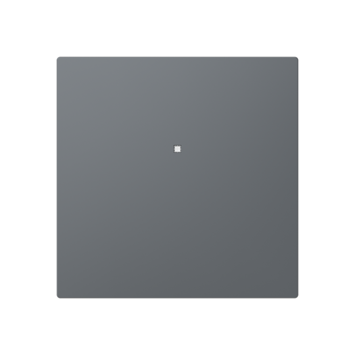 Cover plate Without imprint for Switchpush button Single push button Grey - Alba