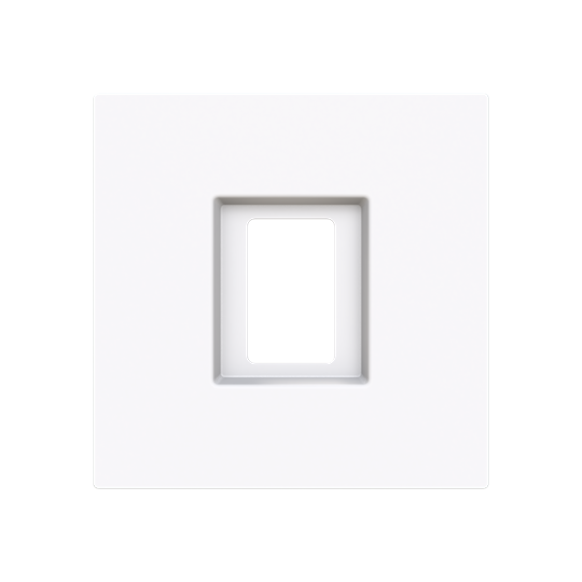 Cover plate For data connection housing 1 gang White - Alba