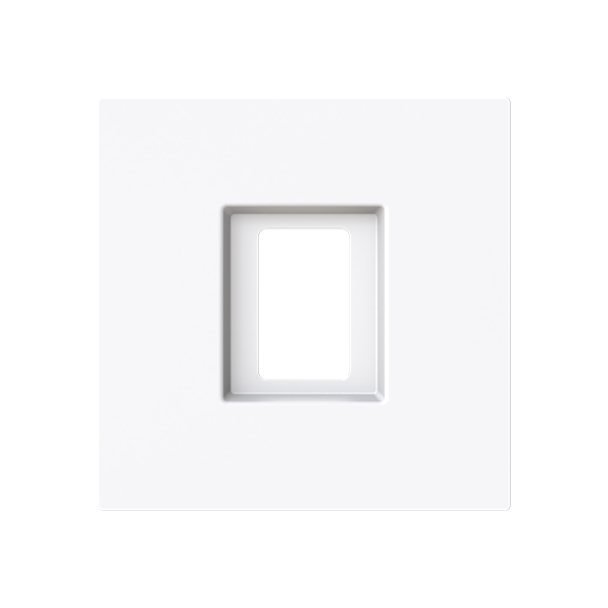 Cover plate For data connection housing 1 gang White - Alba