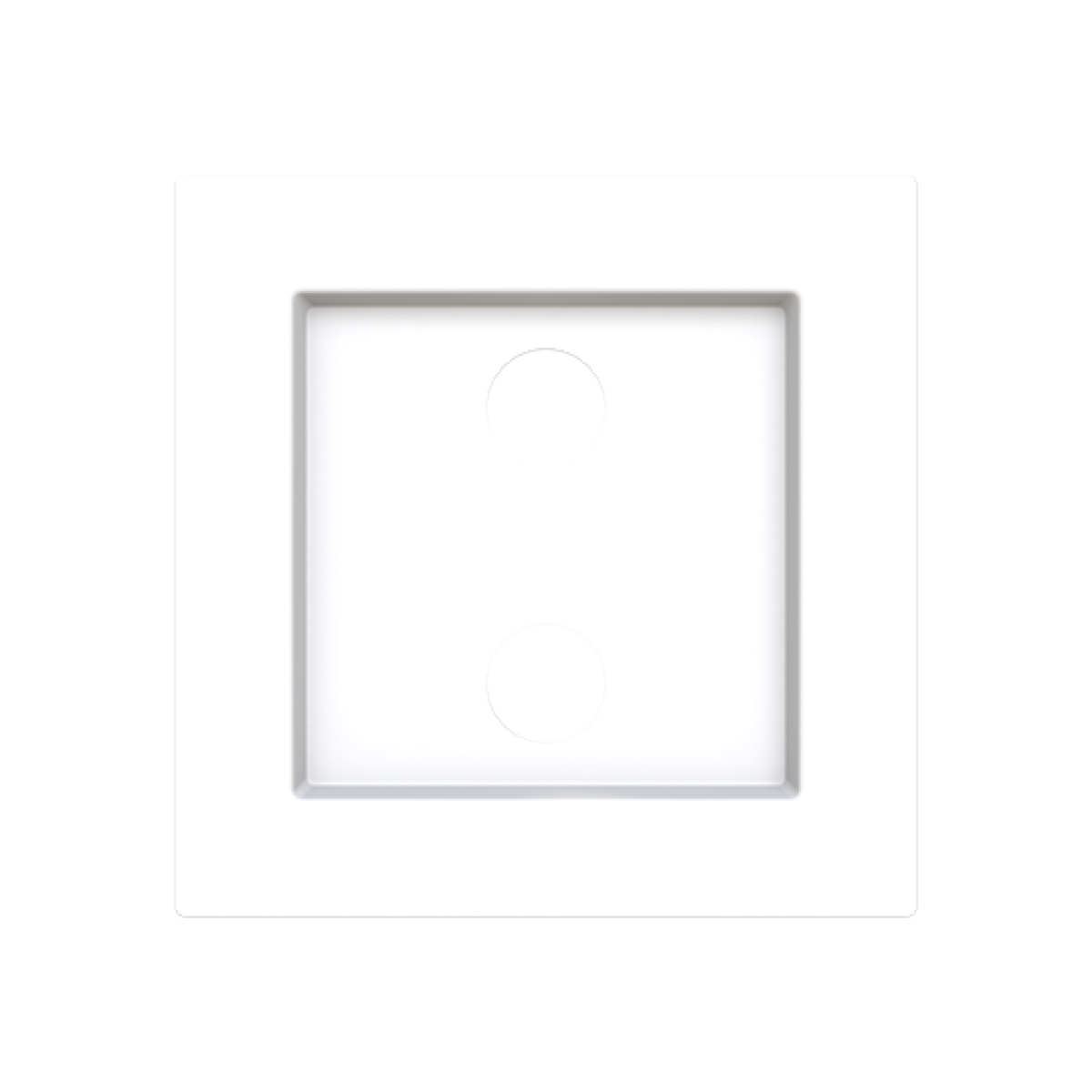 Cover plate Cinch 2 gang White - Alba