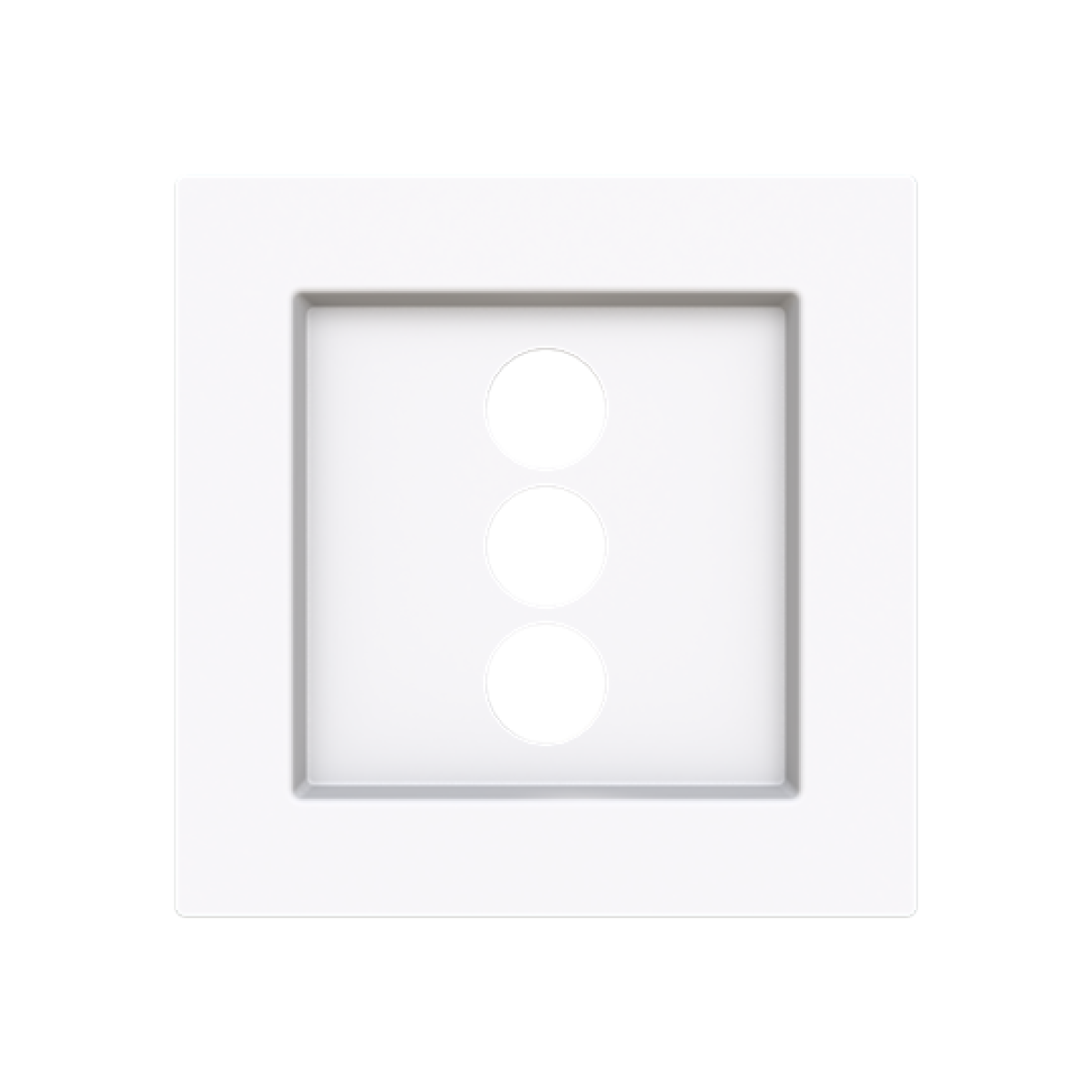 Cover plate Cinch 3 gang White - Alba