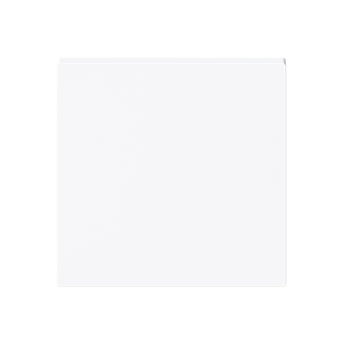 Cover socket outlet Central cover plate for Socket outlet Without imprint White - Alba