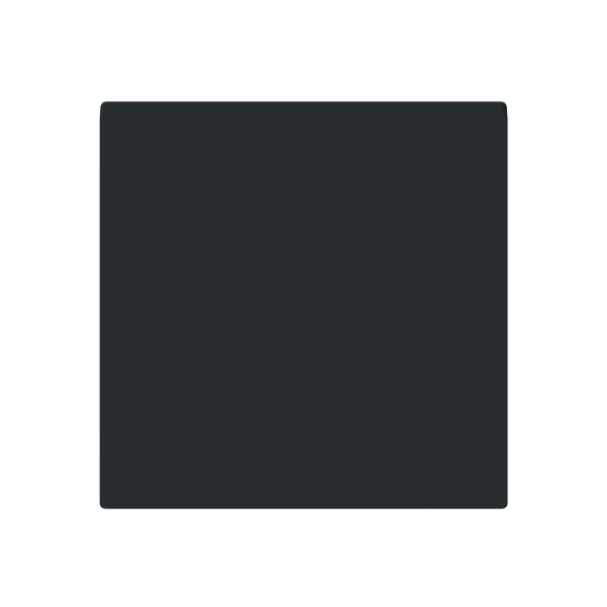 Cover socket outlet Central cover plate for Socket outlet Without imprint Black - Alba