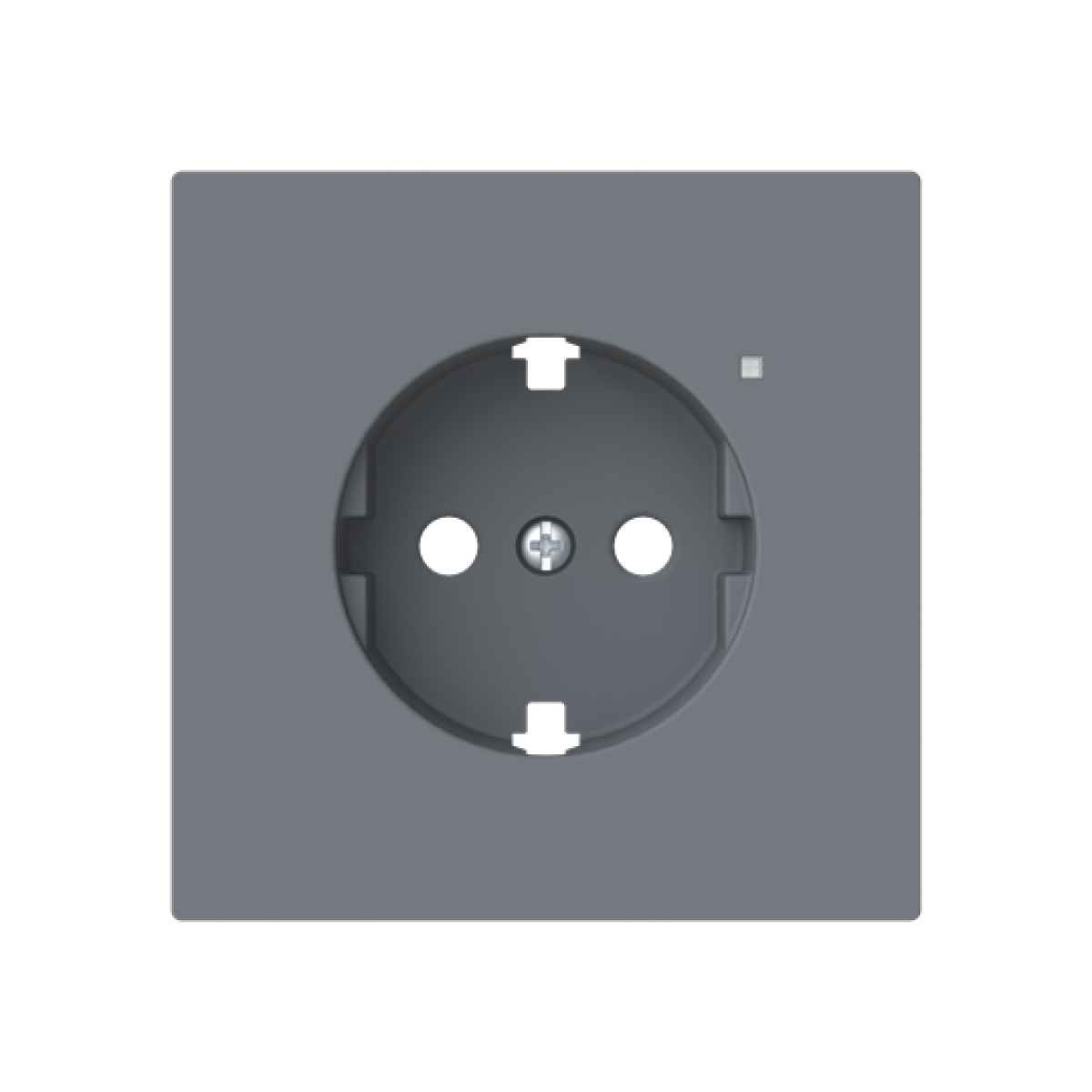 Cover socket outlet Central cover plate for Socket outlet Without imprint Grey - Alba