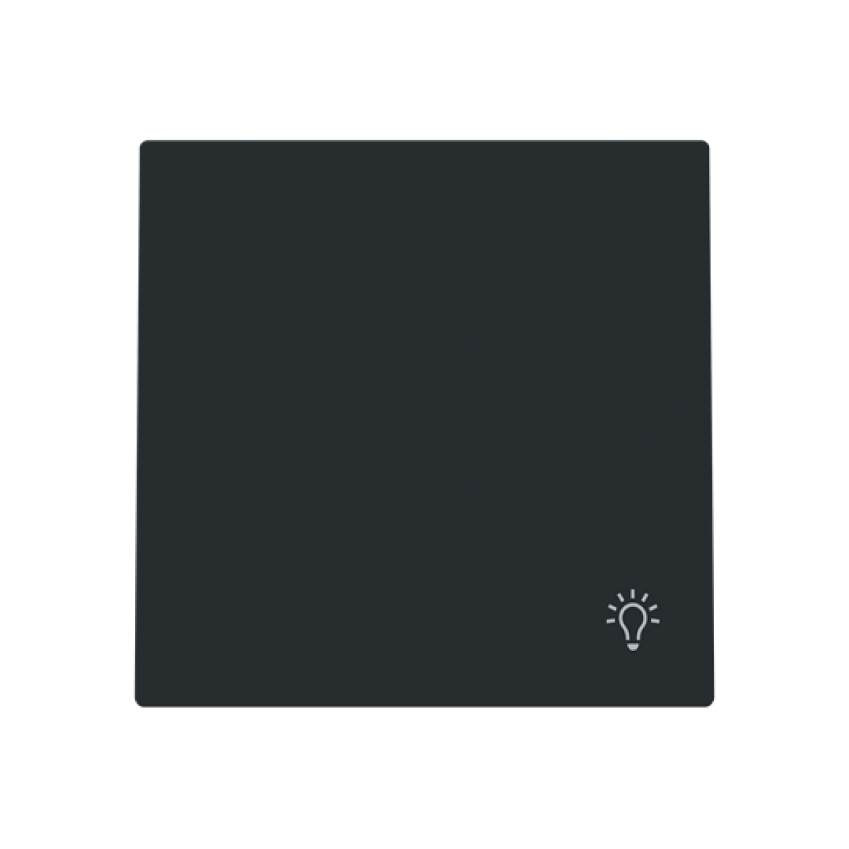 Rocker Symbol "light" for Switchpush button, Single rocker Black - Alba