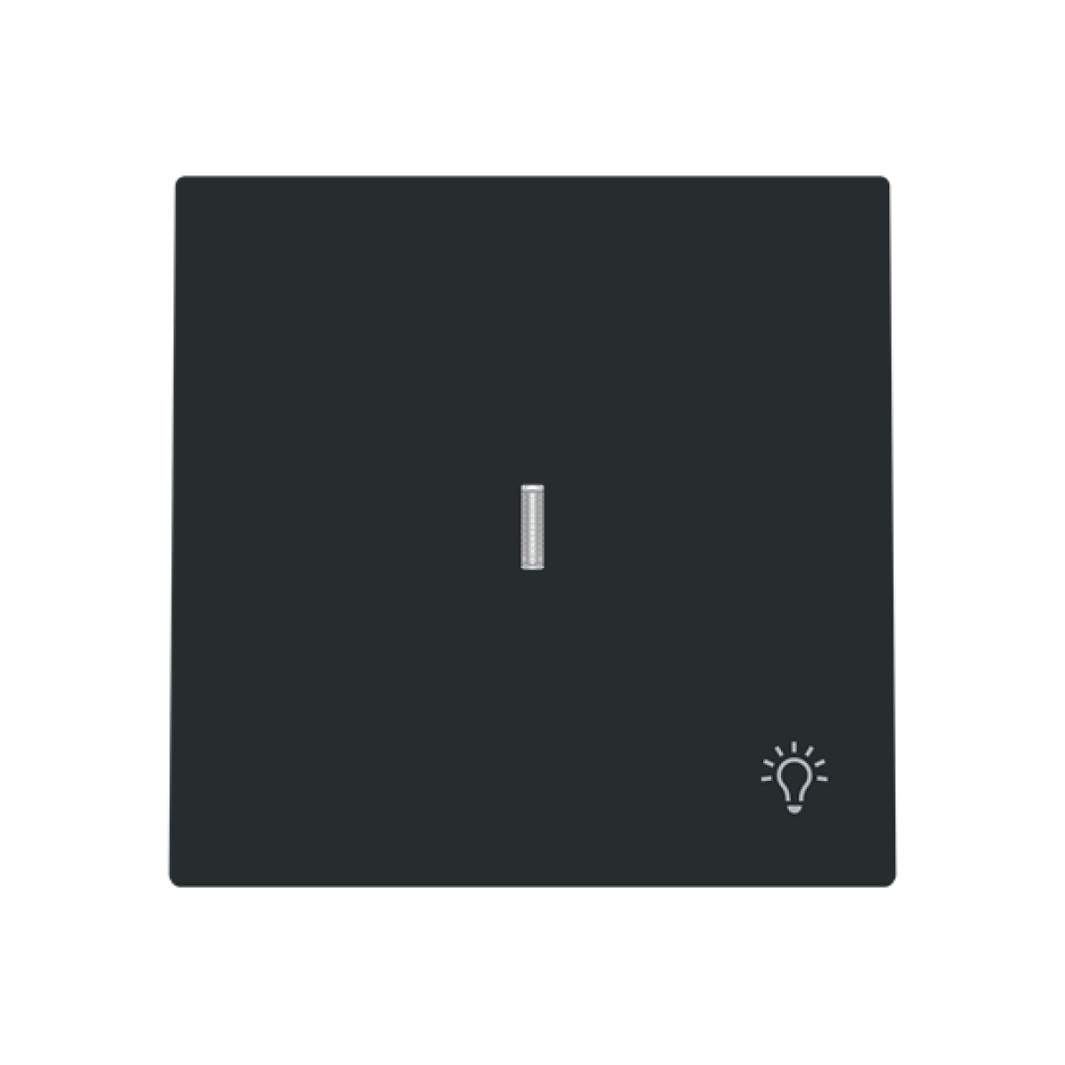 Rocker Symbol "light" for Switchpush button, Single rocker Black - Alba