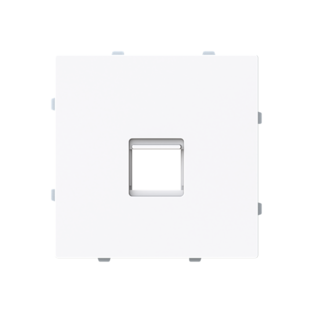 Cover plate For data connection housing 1 gang White - Alba