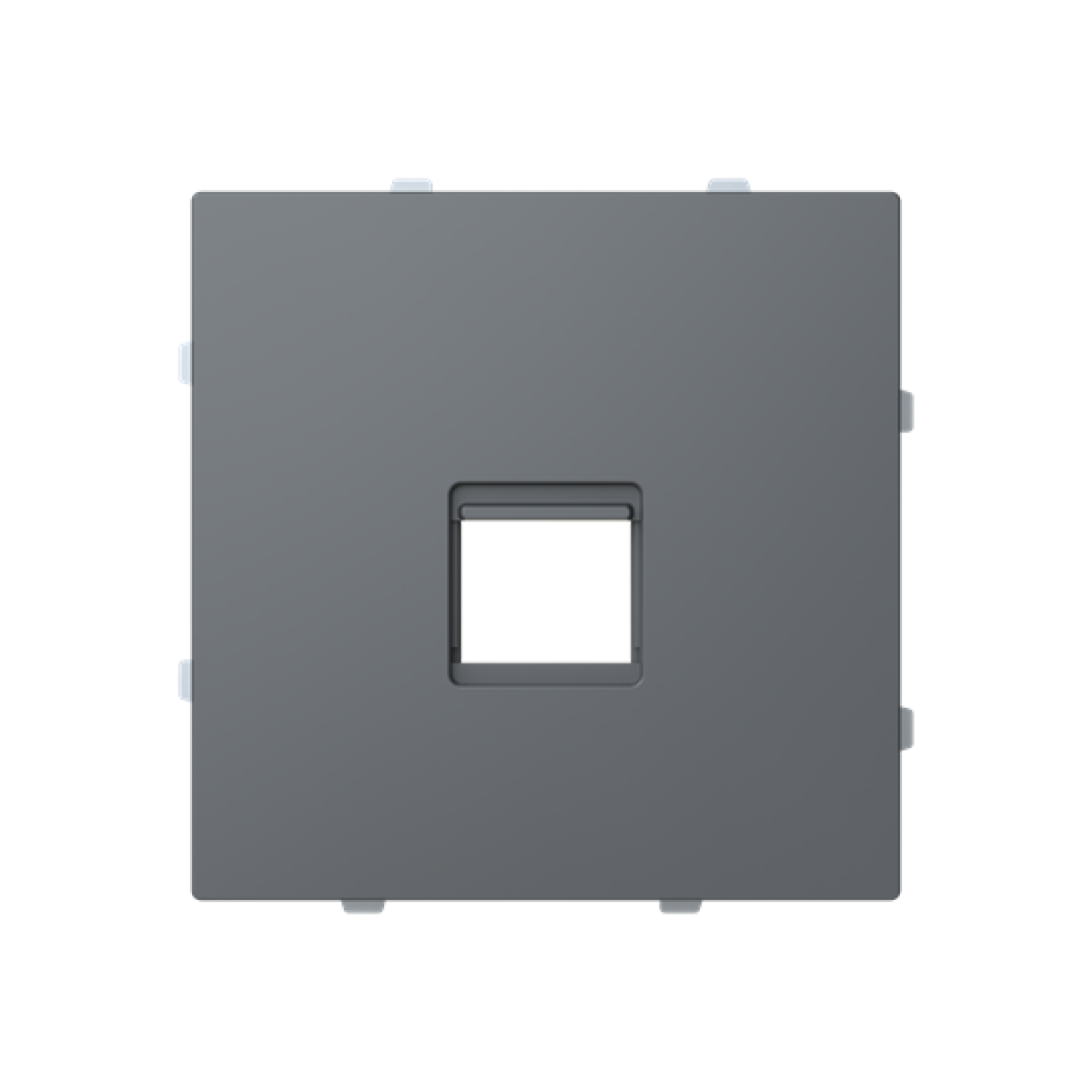 Cover plate For data connection housing 1 gang Grey - Alba