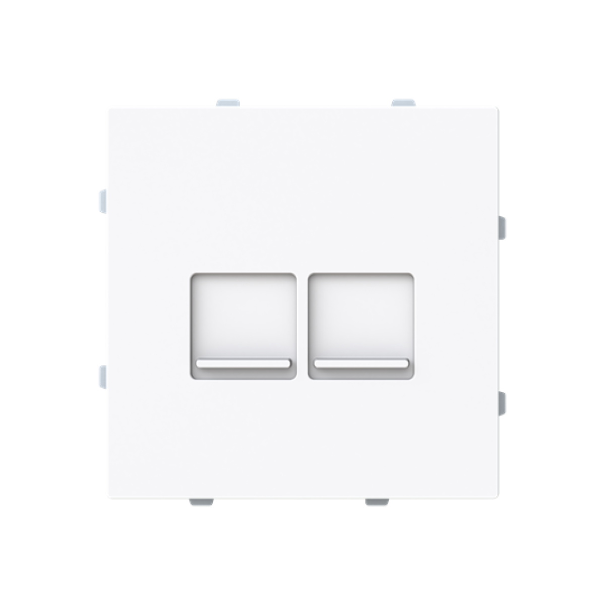 Cover plate For data connection housing 1 gang White - Alba