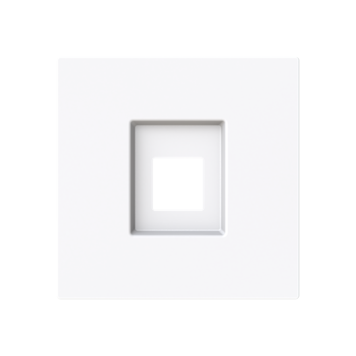 Cover plate For data connection housing 1 gang White - Alba