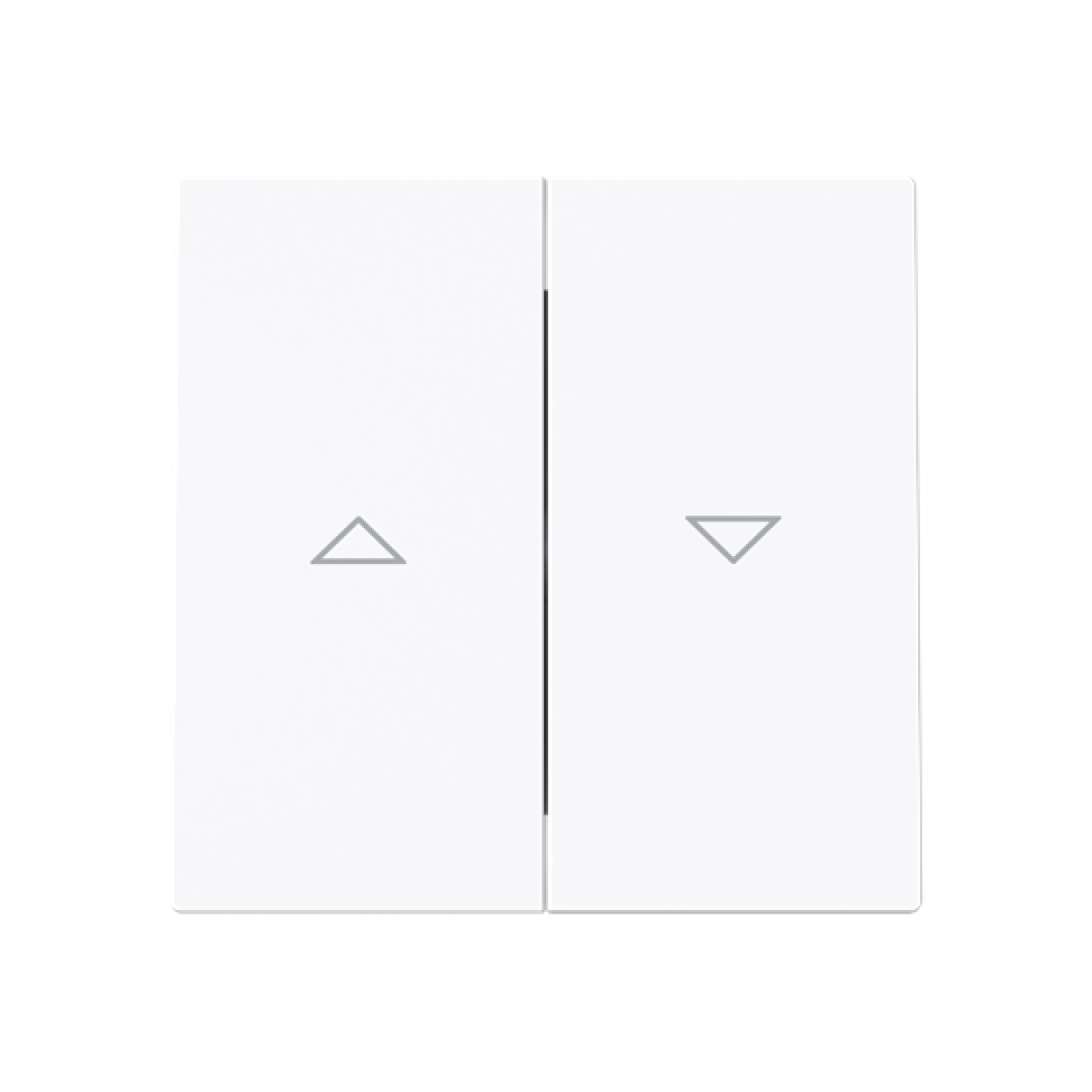 Rocker Symbol "arrows" for Venetian blind, Two-part rocker White - Alba