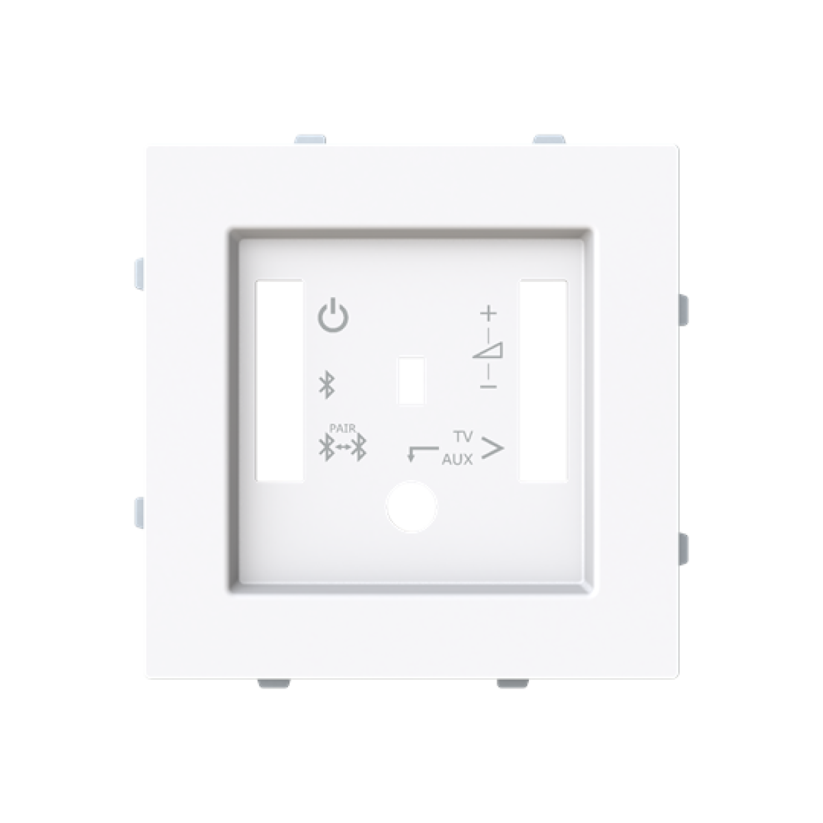 Cover plate Radio receiver Central cover plate White - Alba