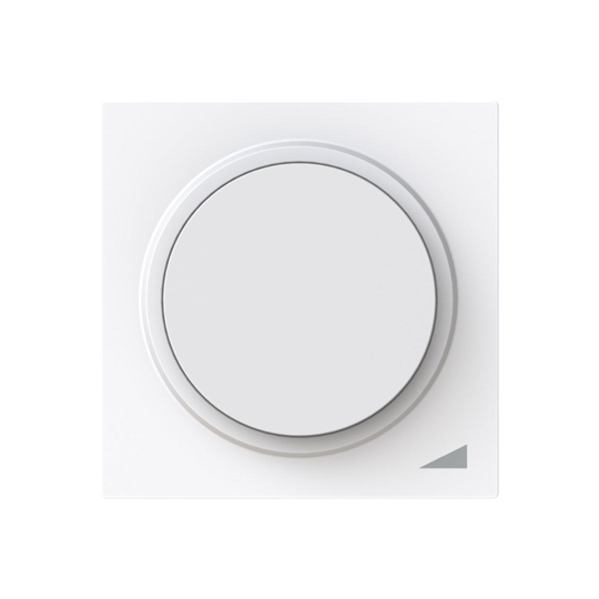 Cover plate Symbol "rotational speed" for Dimmer Turn button White - Alba