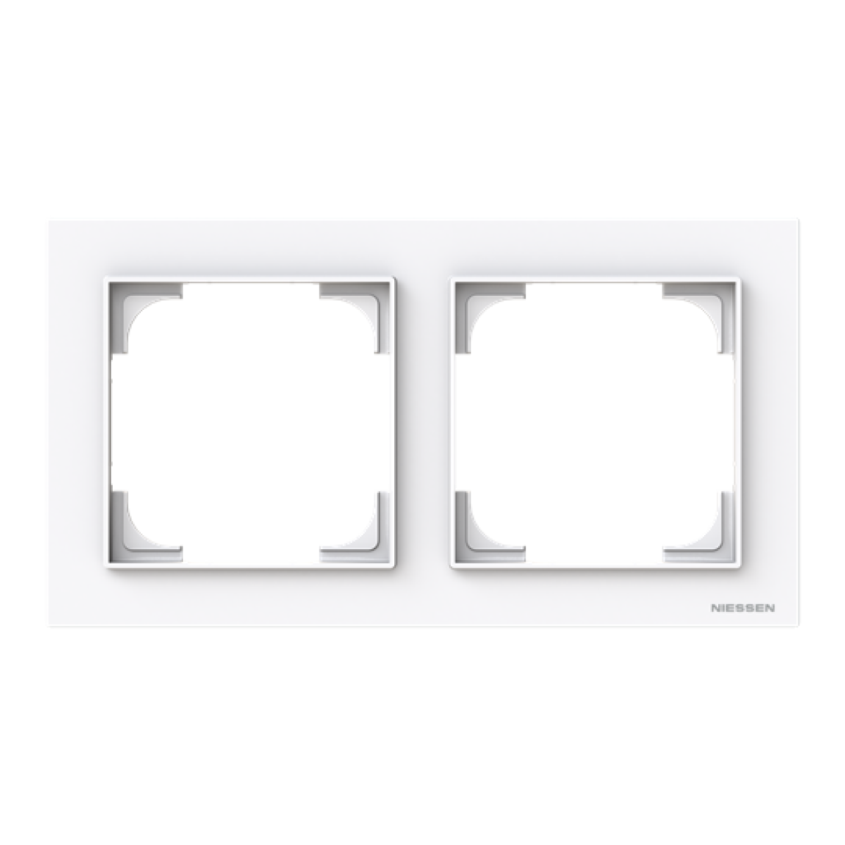 Frame 2-gang White - Alba