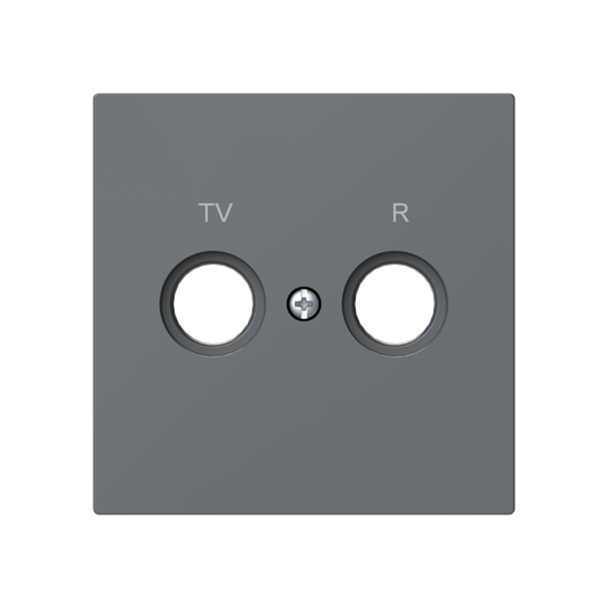 Cover plate SAT 1 gang Grey - Alba