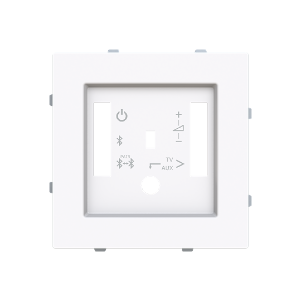 Cover plate Radio receiver Central cover plate White - Alba